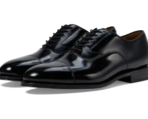 Johnston & Murphy Adaptive | Oxfords<Melton Classic Dress Cap Toe Oxford Black Brushed Veal