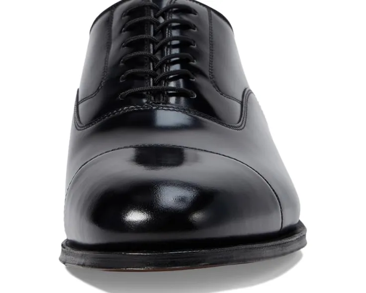 melton_classic_dress_cap__5.webp Johnston & Murphy Adaptive | Oxfords<Melton Classic Dress Cap Toe Oxford Black Brushed Veal