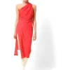 line and dot Dresses<Mia Midi Dress Scarlet Red