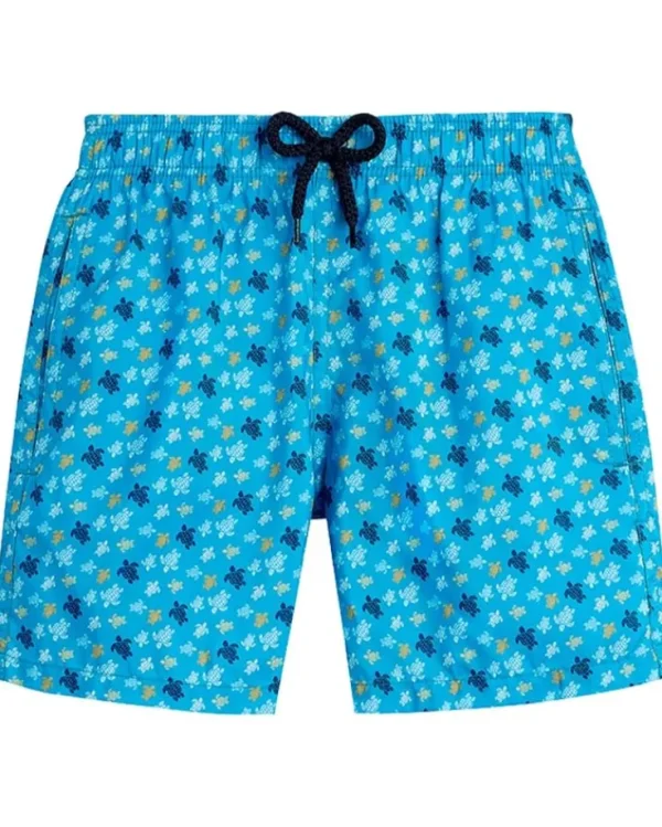 Vilebrequin Kids Shorts<Micro Turtle Jihin Bleu Hawaii