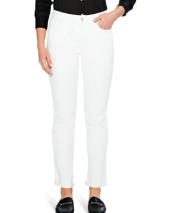 NIC+ZOE Jeans & Denim<Mid-Rise Girlfriend Jeans Paper White