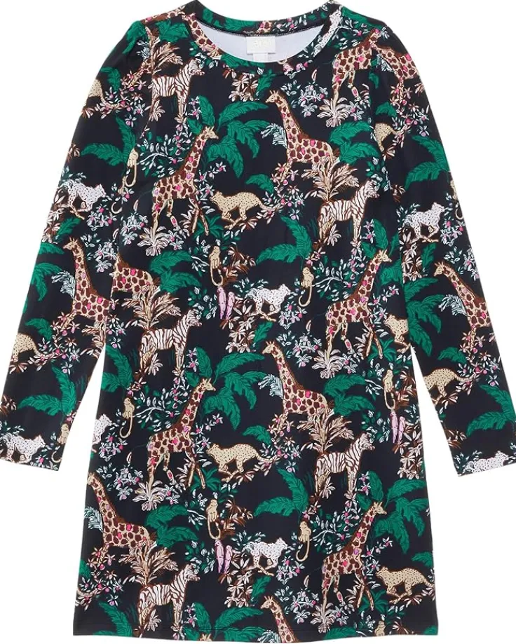 mini_jansen_dress_toddler_0.webp Lilly Pulitzer Kids Dresses<Mini Jansen Dress (Toddler/Little Kid/Big Kid) Multi Dancing In The Moonlight