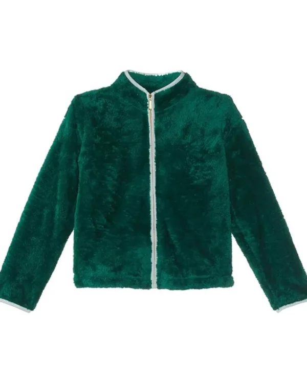 Lilly Pulitzer Kids Coats & Jackets<Mini Joyce Sherpa Jacket (Toddler/Little Kid/Big Kid) Evergreen