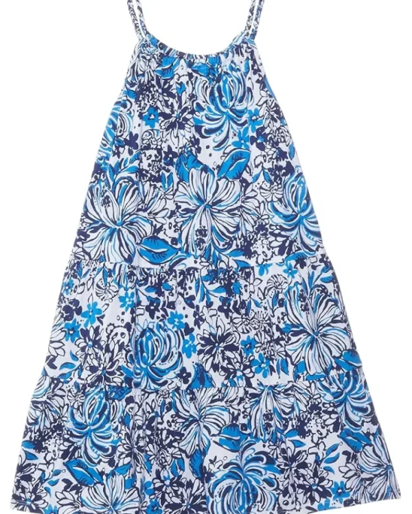 Lilly Pulitzer Kids Dresses<Mini Loro Dress (Toddler/Little Kids/Big Kids) Low Tide Navy Pandarama