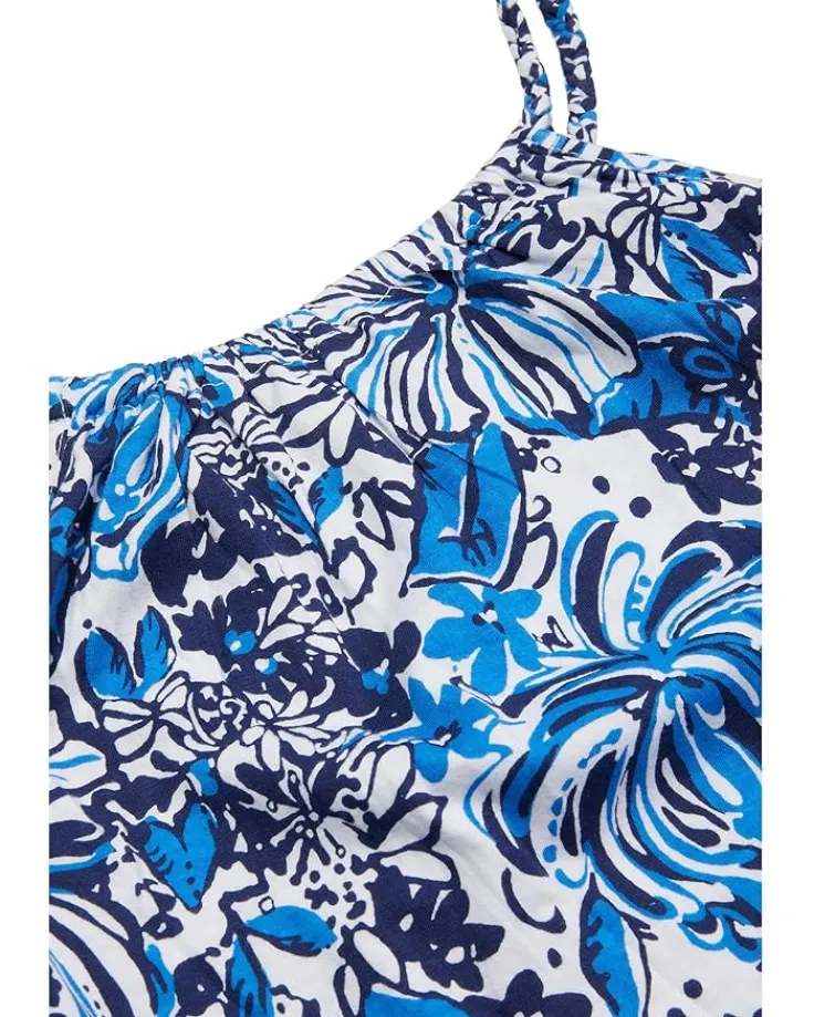 mini_loro_dress_toddlerli_1.webp Lilly Pulitzer Kids Dresses<Mini Loro Dress (Toddler/Little Kids/Big Kids) Low Tide Navy Pandarama