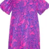 Lilly Pulitzer Kids Dresses<Mini Rosen Dress (Toddler/Little Kids/Big Kids) Passion Fruit Pink Wild Nights