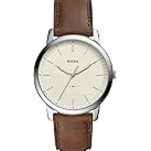 Fossil Watches<Minimalist Three-Hand Watch FS5439 Silver Brown Leather