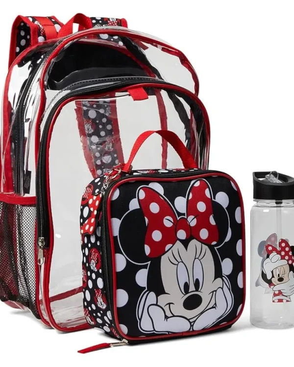 BIOWORLD Kids Backpacks<Minnie Mouse Backpack Set (Little Kid/Big Kid) Burgundy