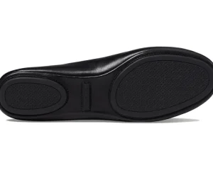 Tory Burch Flats<Minnie Travel Ballet w/ Logo Perfect Black