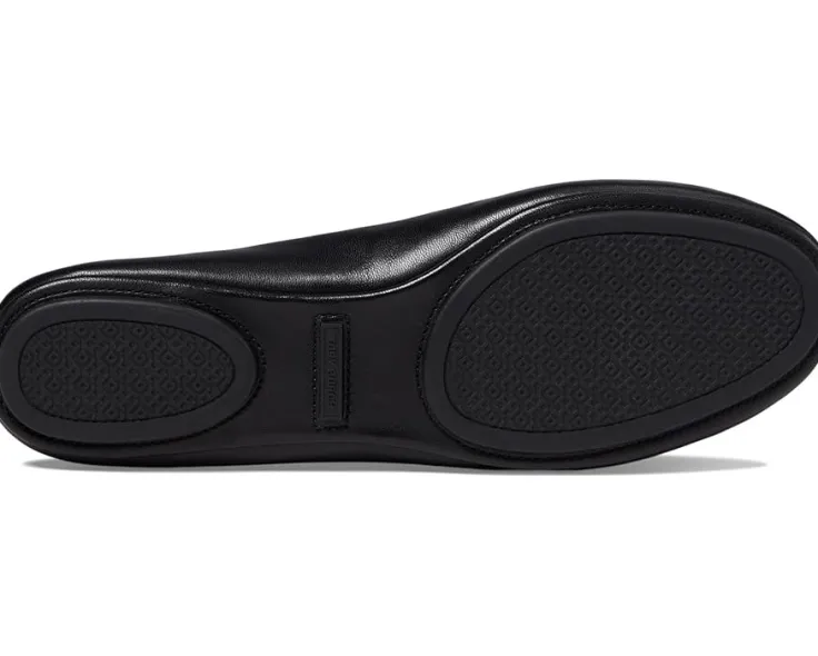 minnie_travel_ballet_w_lo_2.webp Tory Burch Flats<Minnie Travel Ballet w/ Logo Perfect Black
