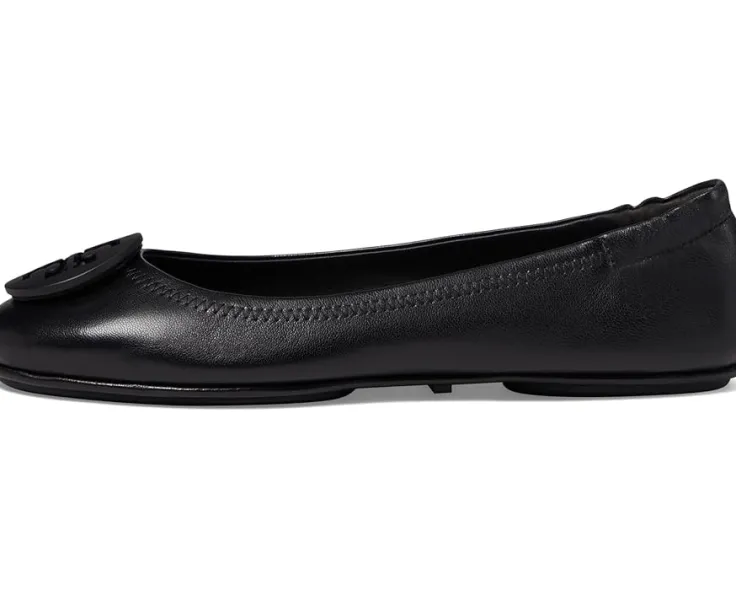 minnie_travel_ballet_w_lo_3.webp Tory Burch Flats<Minnie Travel Ballet w/ Logo Perfect Black