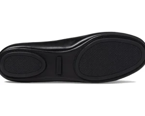 Tory Burch Flats<Minnie Travel Ballet w/ Metal Logo Perfect Black/Gold