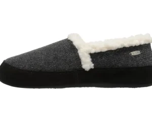 Acorn Slippers<Moc Ragg Dark Charcoal Ragg Wool