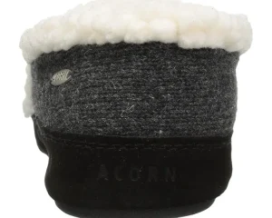 Acorn Slippers<Moc Ragg Dark Charcoal Ragg Wool