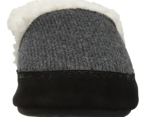 Acorn Slippers<Moc Ragg Dark Charcoal Ragg Wool