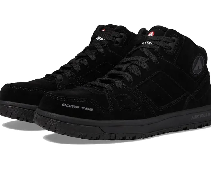 mongo_mid_comp_toe_eh_sr_0.webp Airwalk Work Work & Safety Sneakers | Work Shoes<Mongo Mid Comp Toe EH SR Black