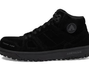 Airwalk Work Composite Toe | Work & Safety Sneakers<Mongo Mid Comp Toe EH SR Black