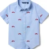 Janie and Jack Shirts & Tops<Nautical Embroidered Shirt (Toddler/Little Kid/Big Kid) Multi Color