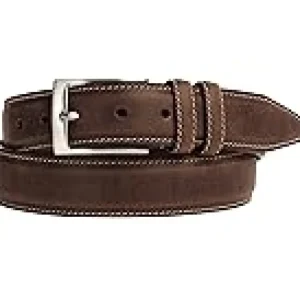 Johnston & Murphy Belts<New Distressed Topstitched Tan