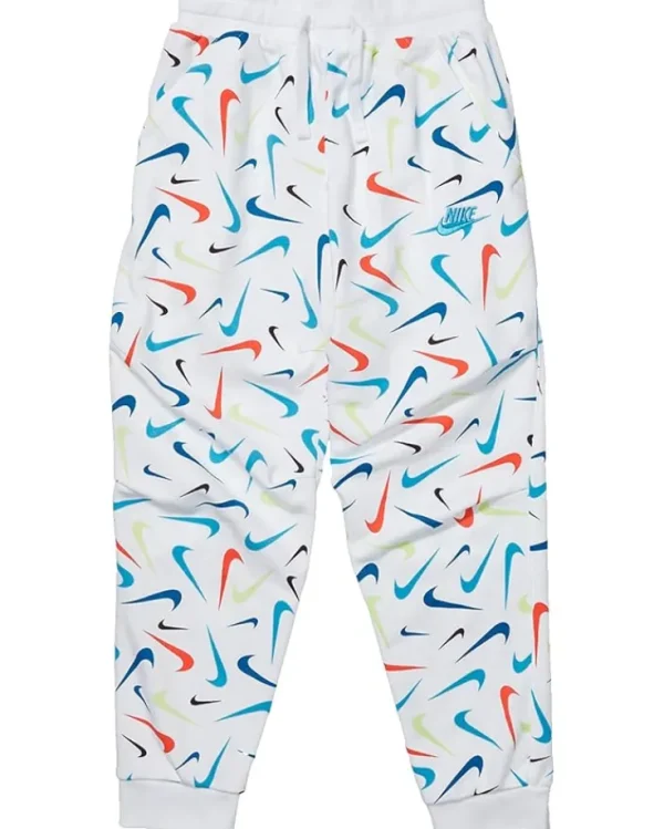 Nike Kids Pants<NSW Club Fleece Print Joggers (Little Kids/Big Kids) Black/White