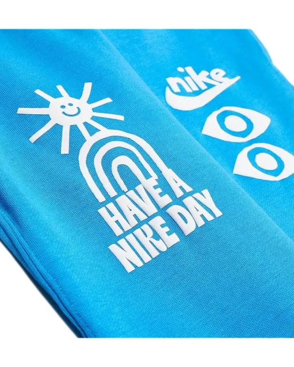 Nike Kids Pants<NSW HBR Statement Fleece Pants Light Photo Blue/Light Photo Blue/White