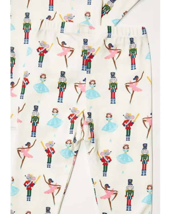 Hatley Kids Pajamas<Nutcracke Cotton Pajama Set (Toddler/Little Kids/Big Kids) Natural