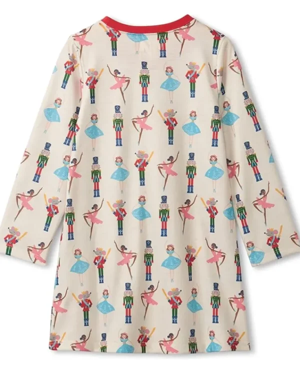 Hatley Kids Pajamas<Nutcracker Long Sleeve Nightdress (Toddler/Little Kids/Big Kids) Natural