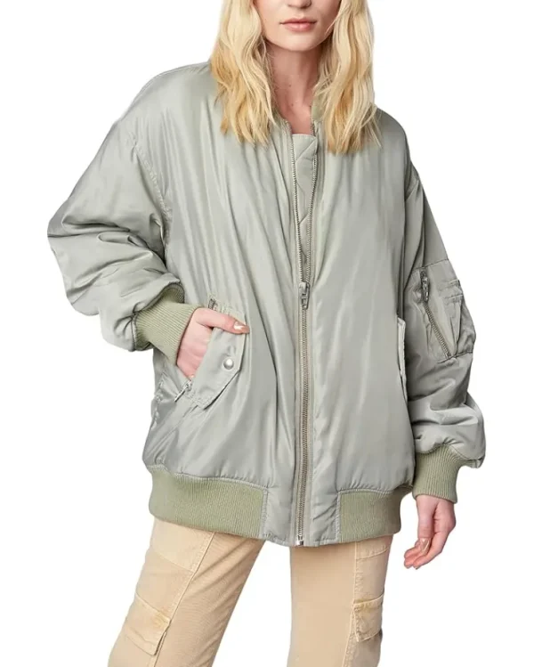 Blank NYC Coats & Outerwear<Nylon Bomber Auto Pilot