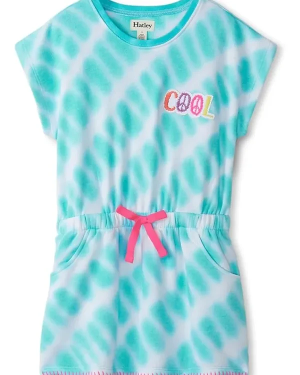 Hatley Kids Dresses<Ocean Tie Dye Pull On Dress (Toddler/Little Kid/Big Kid) Blue Curacao