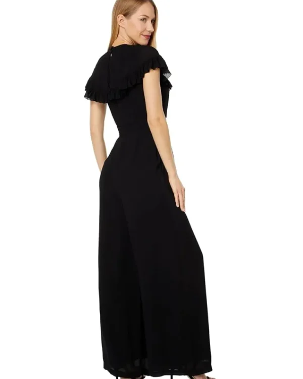 Ted Baker Jumpsuits & Rompers<Olivvee Cape Jumpsuit with Ladder Tape Detail Black