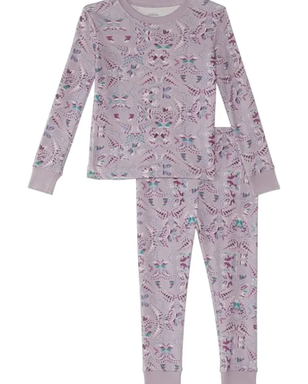 L.L.Bean Pajamas | Pajamas<Organic Cotton Fitted Pajamas (Toddler) Lavender Ice Butterfly