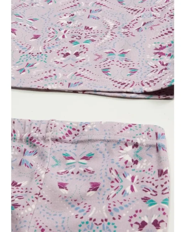 L.L.Bean Pajamas | Pajamas<Organic Cotton Fitted Pajamas (Toddler) Lavender Ice Butterfly