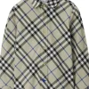 Burberry Kids Shirts & Tops<Owen Check Long Sleeve Button Down Shirt (Little Kid/Big Kid) Lichen IP Check