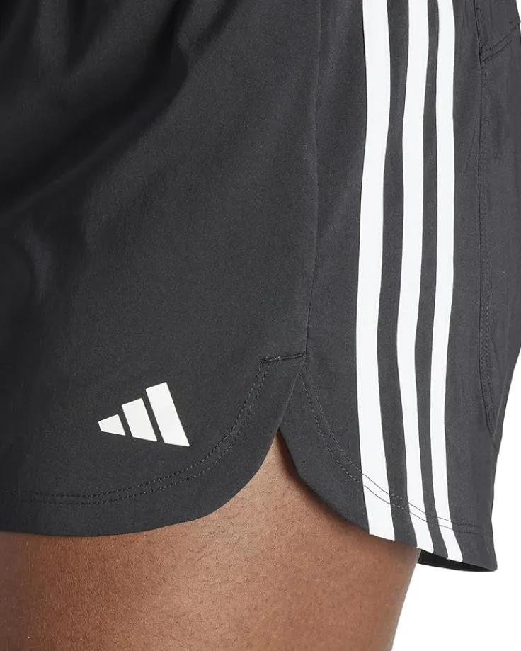 pacer_training_stripes_wo_2.webp adidas Shorts<Pacer Training 3-Stripes Woven High-Rise Shorts Black/White