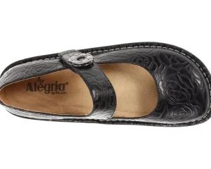 Alegria Flats<Paloma Black Embossed Rose