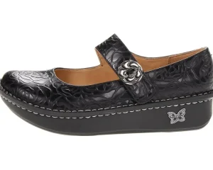 Alegria Flats<Paloma Black Embossed Rose