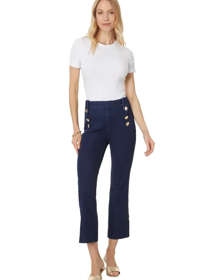 parrish_highrise_crop_fla_3.webp Lilly Pulitzer Pants<Parrish High-Rise Crop Flare Cosmic Wash