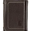 Carhartt Wallets<Pebble Leather Trifold Wallet Brown