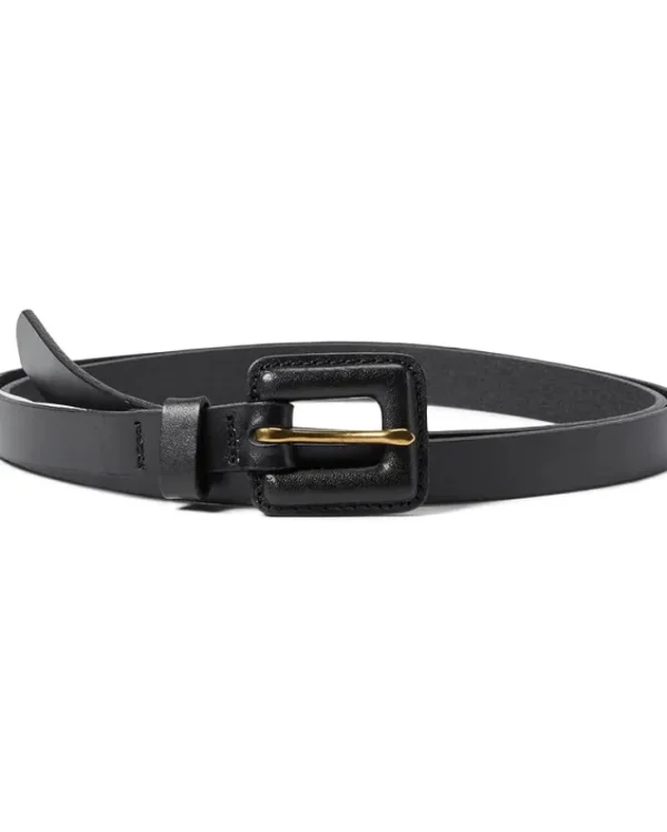 Madewell Belts<Pebbled Leather Covered-Buckle Belt True Black