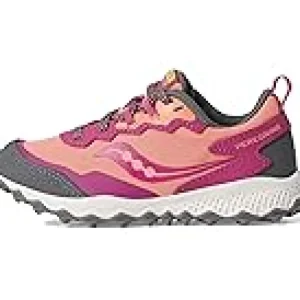 Saucony Kids Sneakers | Sneakers<Peregrine Shield KDZ Sneakers (Little Kid/Big Kid) Berry/Coral