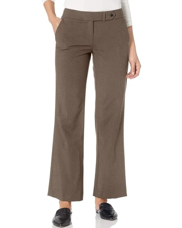Calvin Klein Pants<Petite Classic Fit Lux Pant Heather Taupe
