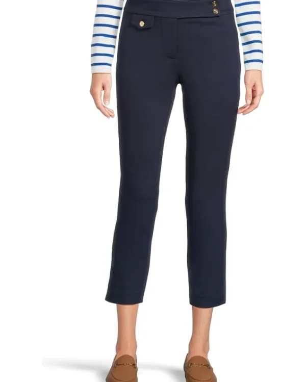 Lauren Ralph Lauren Plus Size | Pants<Petite Ponte Ankle Pant Refined Navy