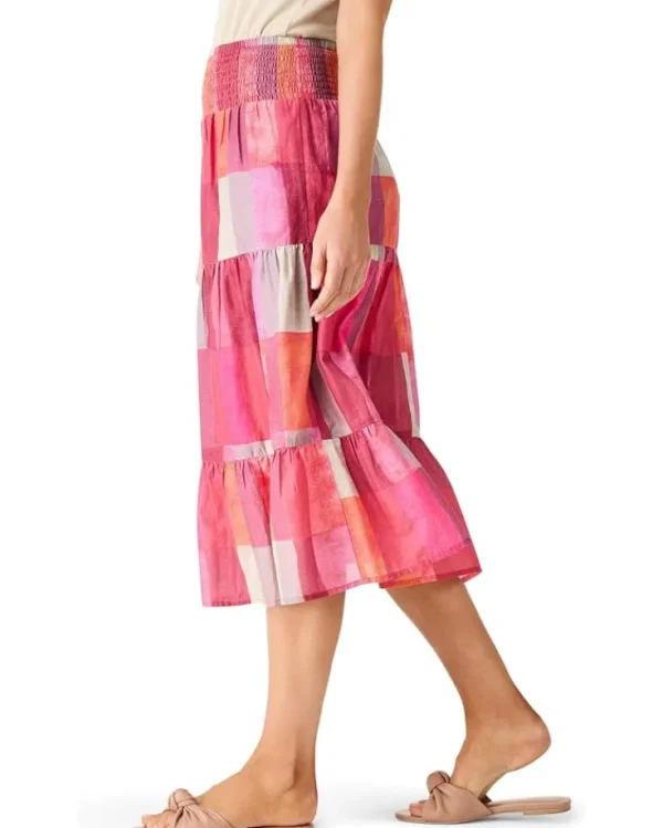 NIC+ZOE Skirts<Petite Sunset Plaid Skirt Pink Multi