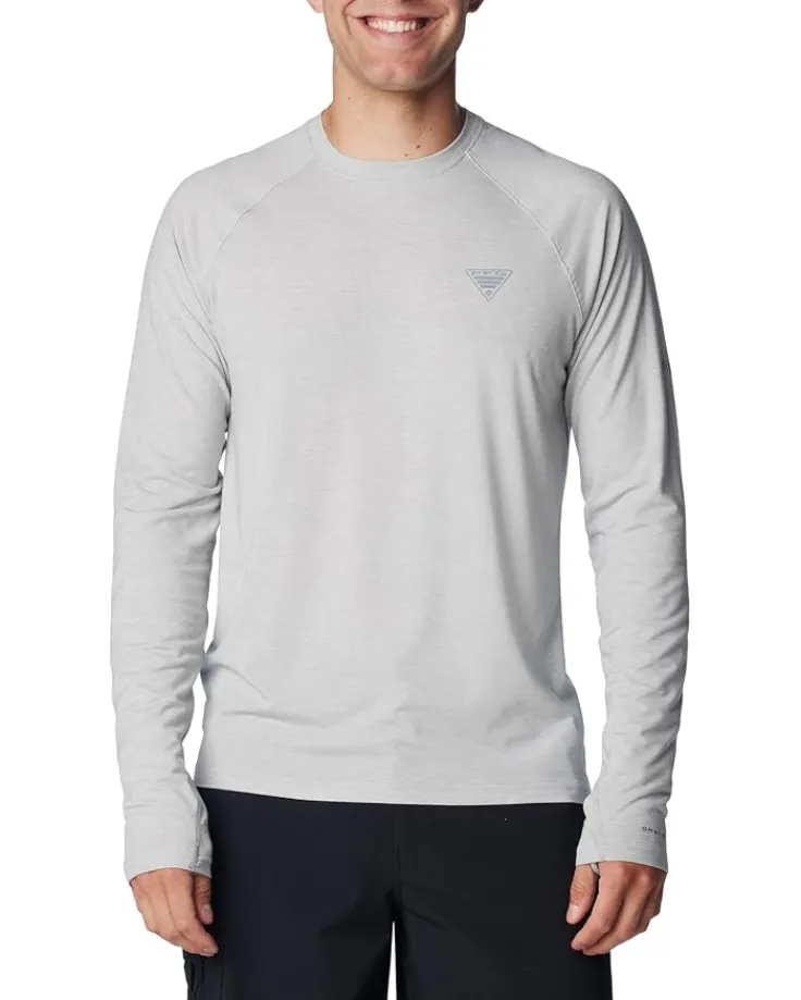 pfg_uncharted_long_sleeve_0.webp Columbia Activewear<PFG Uncharted™ Long Sleeve Bluebell Heather