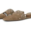 Tory Burch Mules | Flats<Pierced Crystal Mule River Rock/Crystal