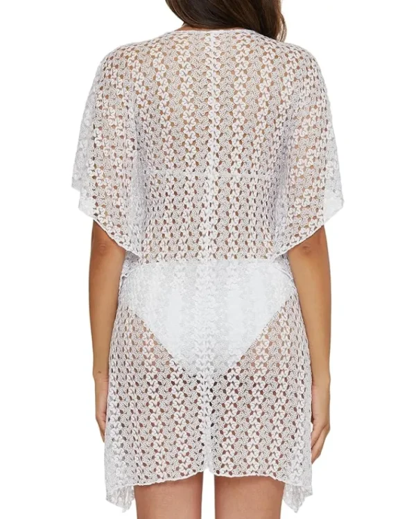 BECCA Swimwear & Cover Ups<Platinum Lace Crochet Tunic White