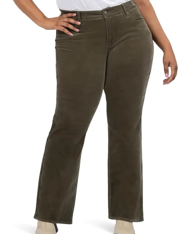 KUT from the Kloth Jeans & Denim | Plus Size<Plus Karen Baby Bootcut Corduroy Moss