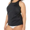 L.L.Bean Swimwear & Cover Ups<Plus Size Beansport High Neck Tankini Black