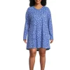 Karen Neuburger Plus Size | Sleepwear<Plus Size Riviera Getaway Nightshirt with Lace Riviera Ditsy