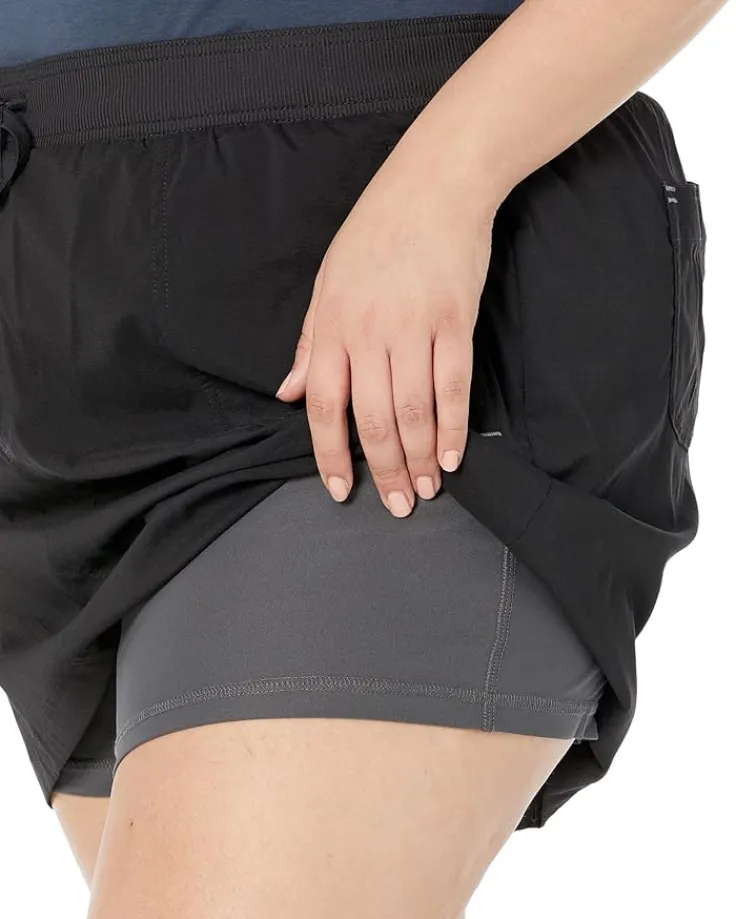 plus_size_vista_camp_skor_2.webp L.L.Bean Skirts<Plus Size Vista Camp Skort Classic Black